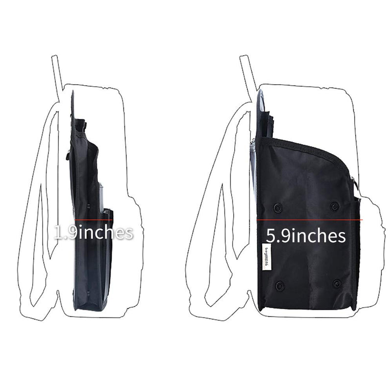 [Australia] - IN Backpack Organizer Insert,Nylon Organizer Insert for Backpack Rucksack Shoulder Bag Woman MCM divider foldable … (black) Black 