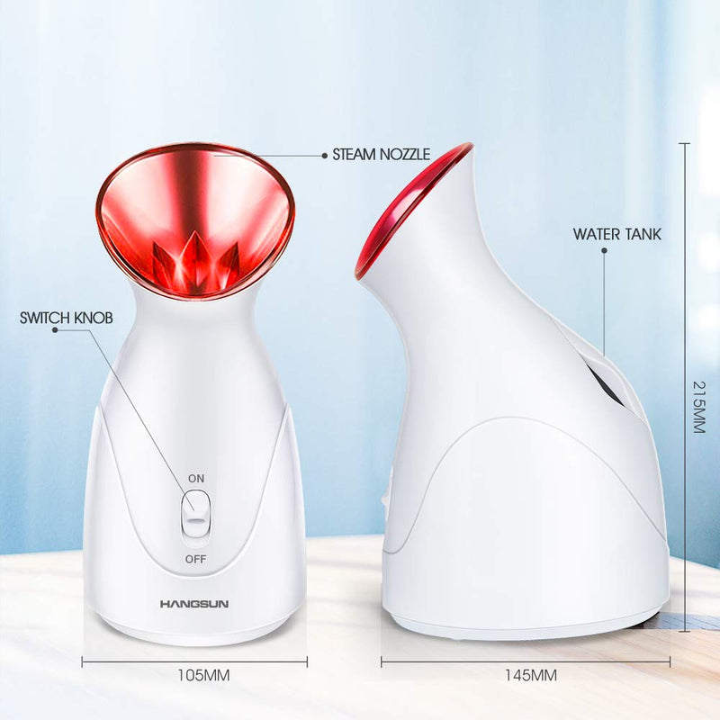 [Australia] - Hangsun Face Steamer Facial Steamers Professional Sauna Steam Spa FS200 Nano Ionic Hot Mist Inhaler 10Min for Opening Pores Moisturizing Tool for Skin Care 