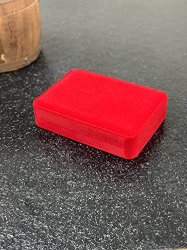 [Australia] - JunningGor Wedding Jewelry Sets Velvet Box Necklace Earring Ring Display Case Storage Holder (Red) Red 