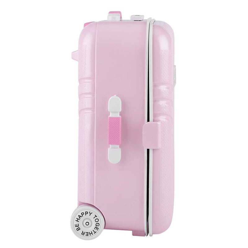[Australia] - Aukson Girl Cute Pink Suitcase Model Mini Music Box Jewelry Case Craft Gift Kid Toys 