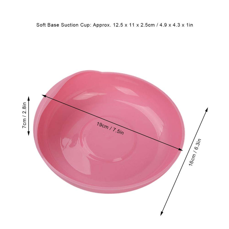 [Australia] - Round Scoop Dish, Elderly Care Spil Proof Plate with Suction Cup Base Disabled Non Slip Tableware for Independent Eating, Self-Feeding Aid 