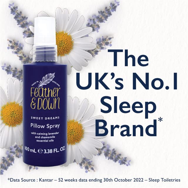[Australia] - Feather & Down Sweet Dream Pillow Spray (100ml) - With Calming Lavender & Chamomile Essential Oils. Encouraging Calm, Tranquility & a Restful Night's Sleep. 