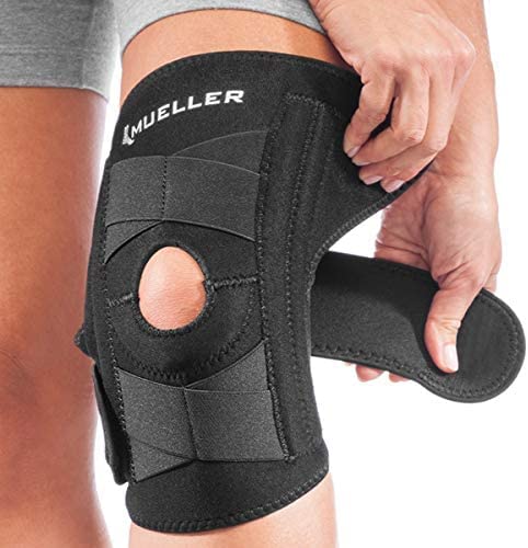 [Australia] - Mueller Sports Medicine Self-Adjusting Knee Stabilizer, For Men and Women, Black, One Size (Pack of 1) 