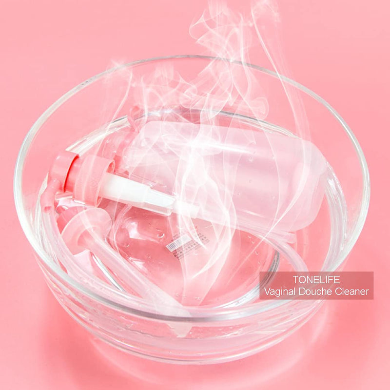 [Australia] - 2PCS Vaginal Douche for Women Vaginal Cleansing System Douche Cleaner Anal Douche Cleaning Kit 350 ml Capacity with 3 Nozzles 