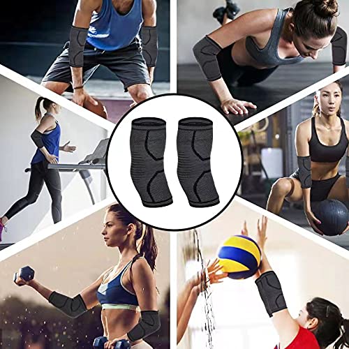 [Australia] - Elbow Compression Sleeve, McoMce Tennis Elbow Brace (1Pair) , Elbow Brace Providing Arm Joint Protaction, Elbow Brace for Tendonitis, Golfers Elbow Brace for Tendonitis, Suitable for Multiple Sports 