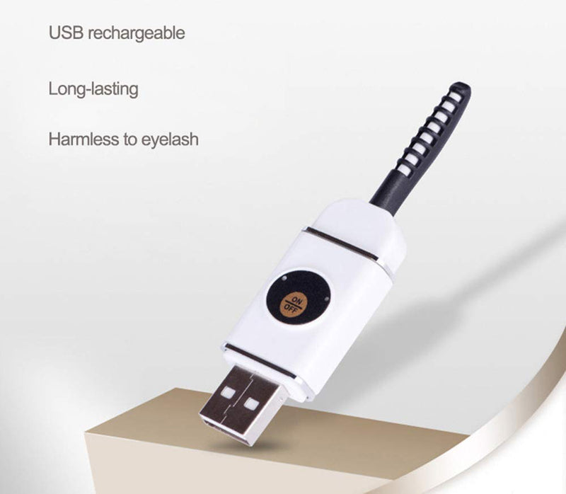 [Australia] - Heated Eyelash Curler USB Rechargeable Electric Lash Curler for Women 
