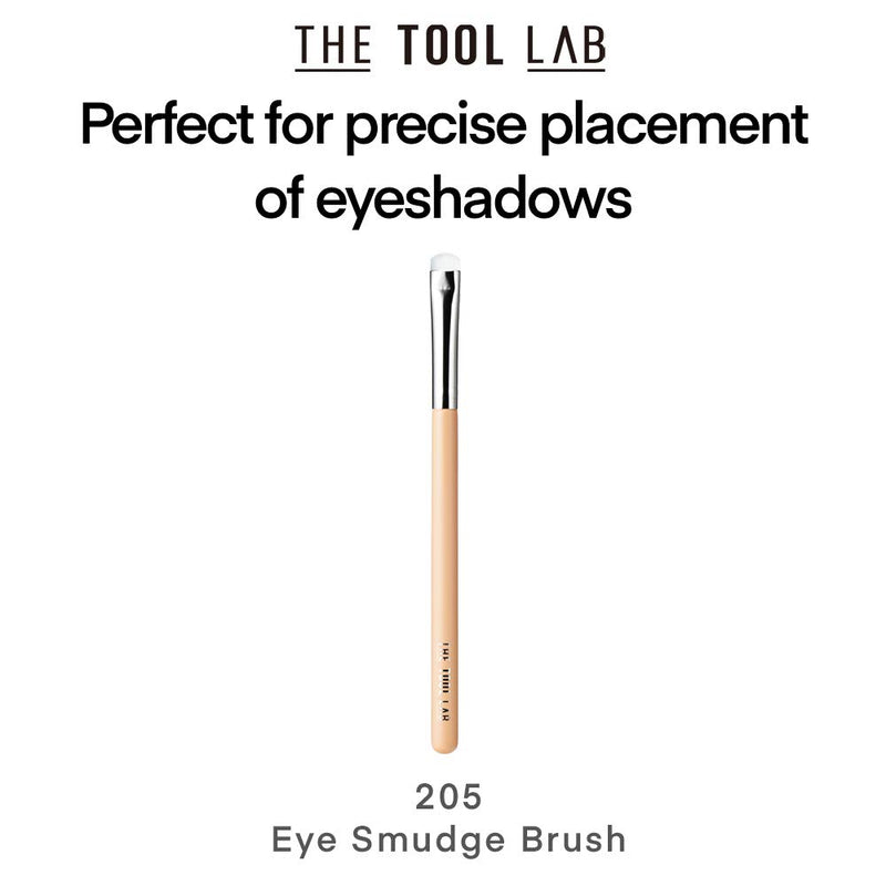 [Australia] - THE TOOL LAB 205 Eye Smudge Brush Makeup Brush-Angled Precision Flat Define Eyeliner Blending Definer for a Stunning Eye Makeup Professional-Premium Quality Natural Hair Bristles Cosmetic 