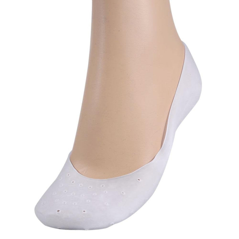 [Australia] - 1Pair Silicone Socks Foot Protector Full Length Foot Silicone Gel Socks Moisturizing Cracked Skin Care for Foot Care(S) S 