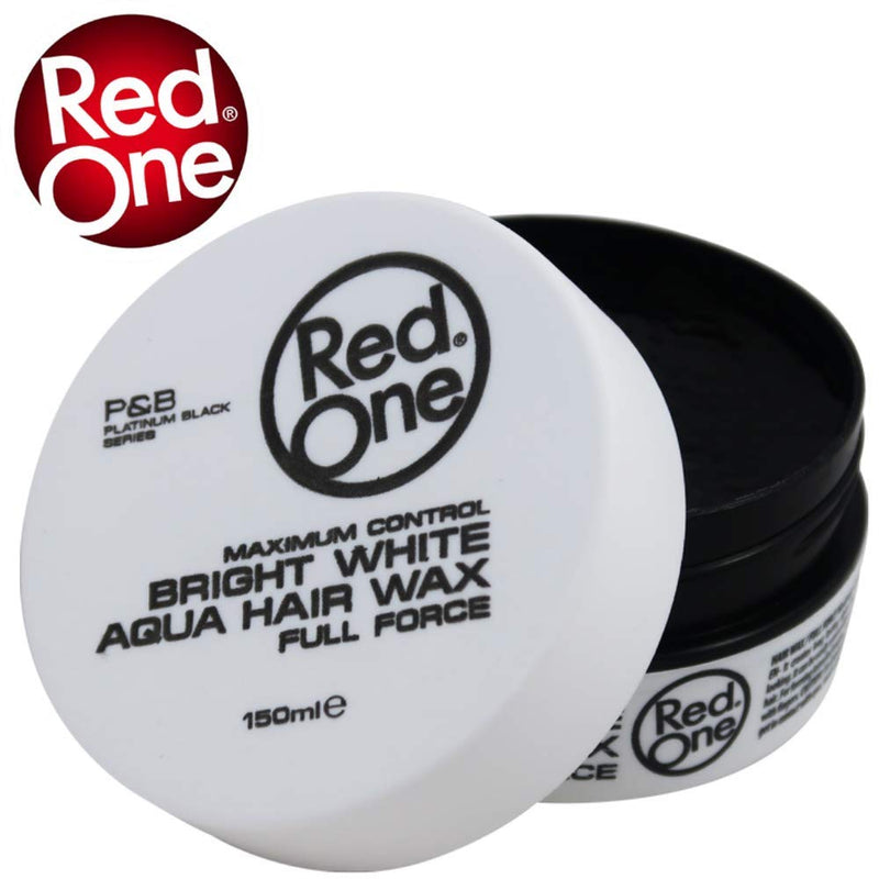 [Australia] - RedOne Hair Styling Aqua Wax White 2x 150 ml | Ultra Hold | Gel Wax | Peach Scent | Maximum Control 