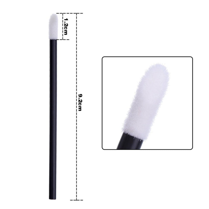 [Australia] - KINGMAS 100 Pack Disposable Lip Brushes Lipstick Gloss Wands Applicator Makeup Tool Kits 
