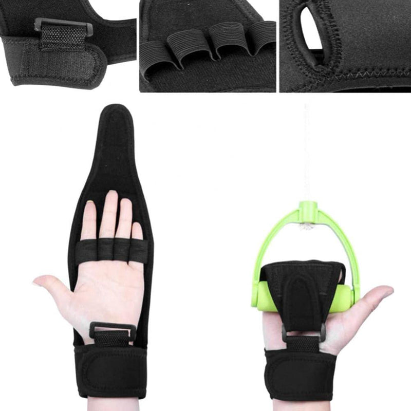 [Australia] - Finger Rehabilitation Train Auxiliary Gloves Splint Finger Recovery Grip Impairment Fitness equipment grip Hand Wrist Support (Regular) Nylon 