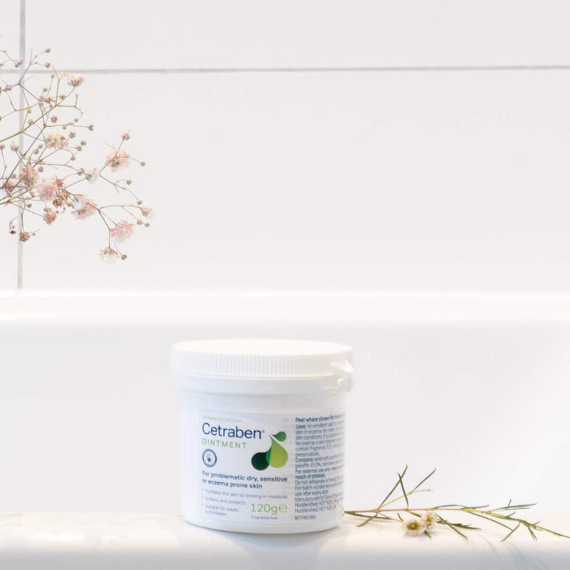 [Australia] - Cetraben Ointment for Dry Prone Sensitive Or Eczema Skin Dermatological Dry Skin Cream Moisturiser – 120g 120 g (Pack of 1) 