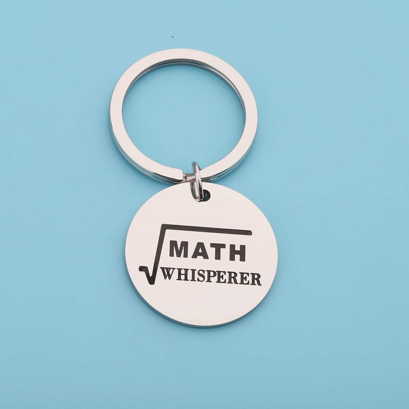 [Australia] - PENQI Mathematical Formula Keychain Gift Math Lovers Jewelry Math Whisperer Keychain Math Jewelry Math Lovers Jewelry Math Teacher Appreciation Gift sliver 