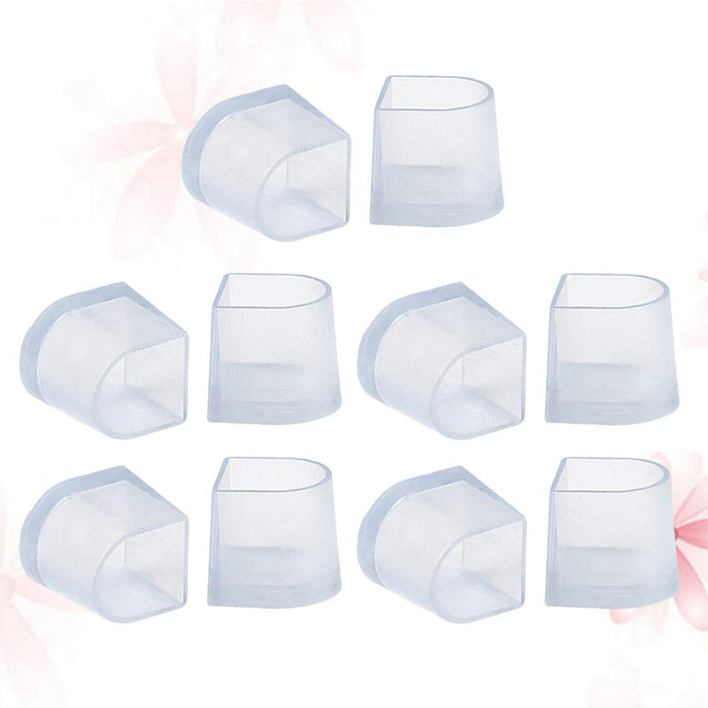 [Australia] - SUPVOX 5 Pair High Heel Protectors Clear Heel Stoppers Stiletto Protectors Replacement Tip Caps for Grass Wedding Women Shoes Size M 