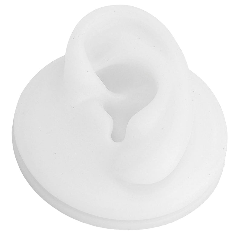 [Australia] - Ear Model Soft Silicone, Silicone Ear Model Ear Acupuncture Practice Model, Reusable Simulation Ear Display Model, White (Left) Left 