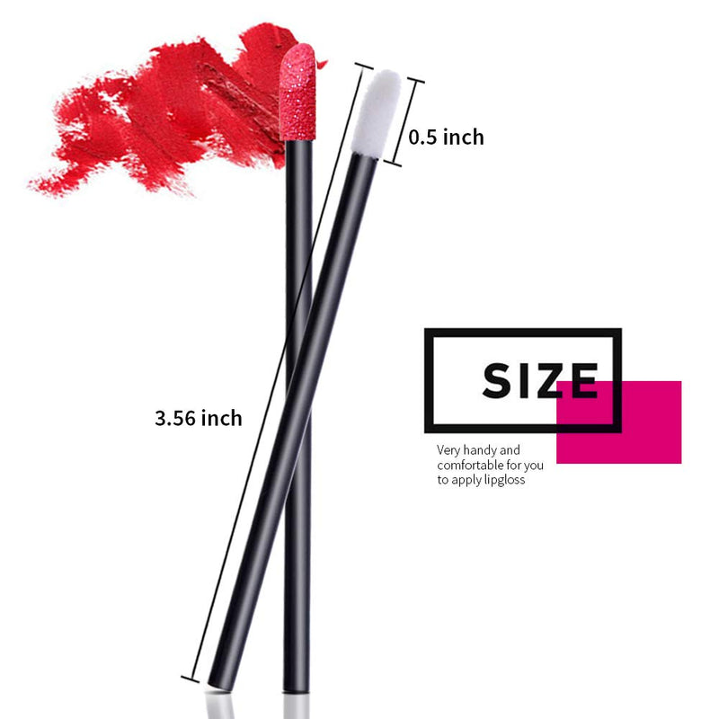 [Australia] - Teenitor 600 Pcs Disposable Lip Wands Applicator Lint Free Makeup Lipstick Lip Gloss Testers 