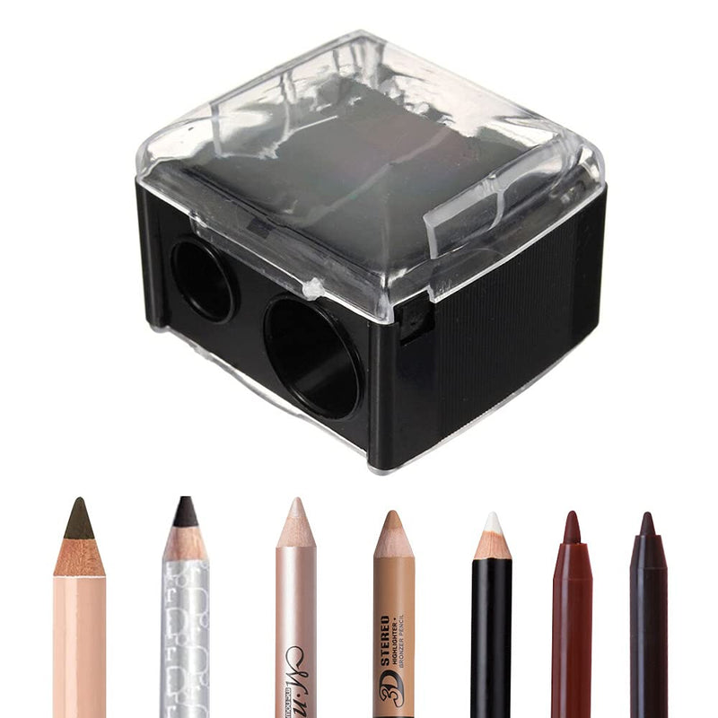 [Australia] - Make up Sharpeners 5 Pack, 2 Holes Dual Make up Double Pencil Sharpeners Crayon Sharpeners Multipack, Cosmetic Sharpener for Eyebrow Pencil/Eye Pencil/Eye Liner/Lip Liner/Brow Pencil 