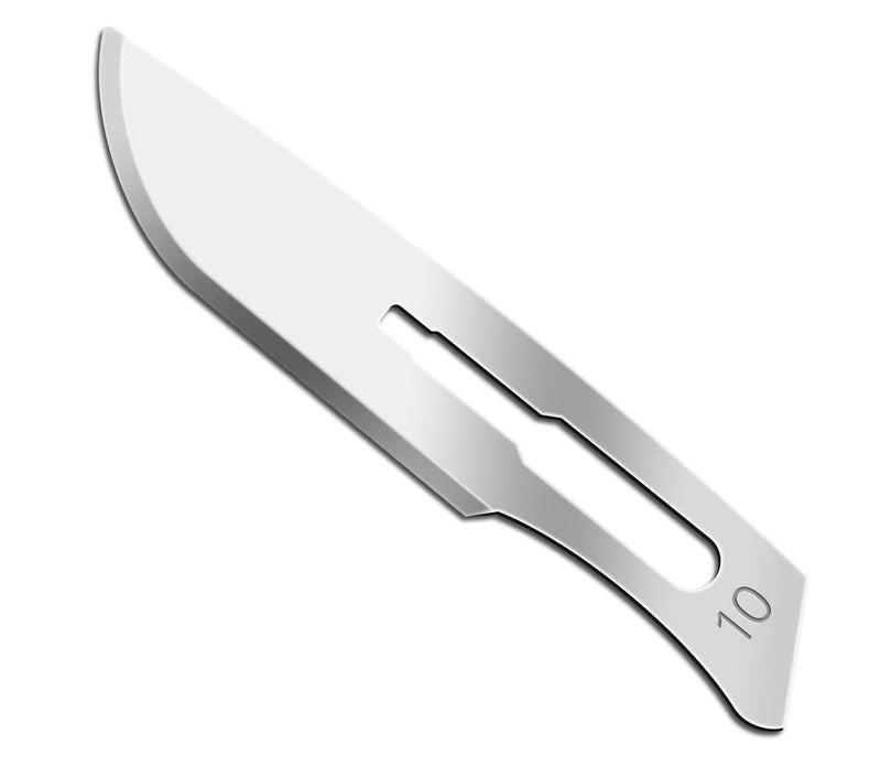 [Australia] - Disposable Surgical Scalpel Blades Sterile High Grade Carbon Steel 2.1% 10xx Individually Foil Wrapped by P&P MEDICAL SURGICAL Size 10 Box of 100 