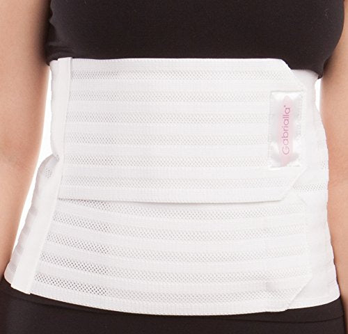 [Australia] - GABRIALLA Women's Breathable Abdominal/Back Support Binder/Wrap, Post-Partum, C-Section and Surgery Recovery, Body-Shaping Effect, Made in USA. XX-Large White 