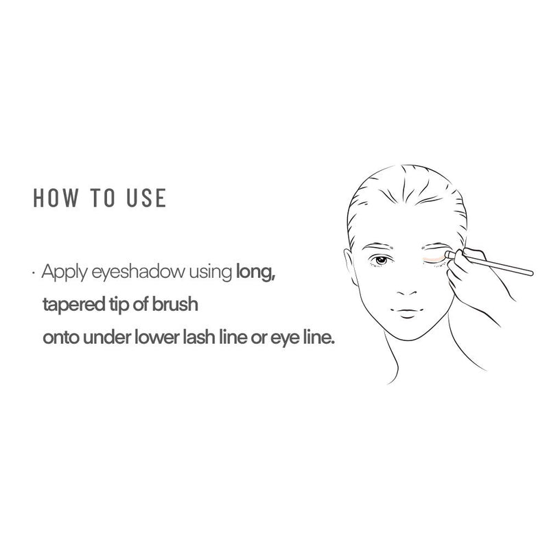 [Australia] - THE TOOL LAB 205 Eye Smudge Brush Makeup Brush-Angled Precision Flat Define Eyeliner Blending Definer for a Stunning Eye Makeup Professional-Premium Quality Natural Hair Bristles Cosmetic 