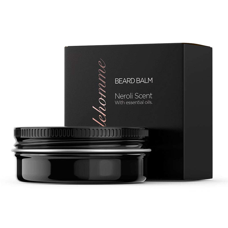 [Australia] - Beard Balm for Men With Neroli Scent – Men's Beard Care Leave in Conditioner, Styles, Strengthens, Softens Beards & Mustache, Strong Hold Day & Night - Jojoba Oil & Sweet Almond Oil - 2 Ounce Tin 