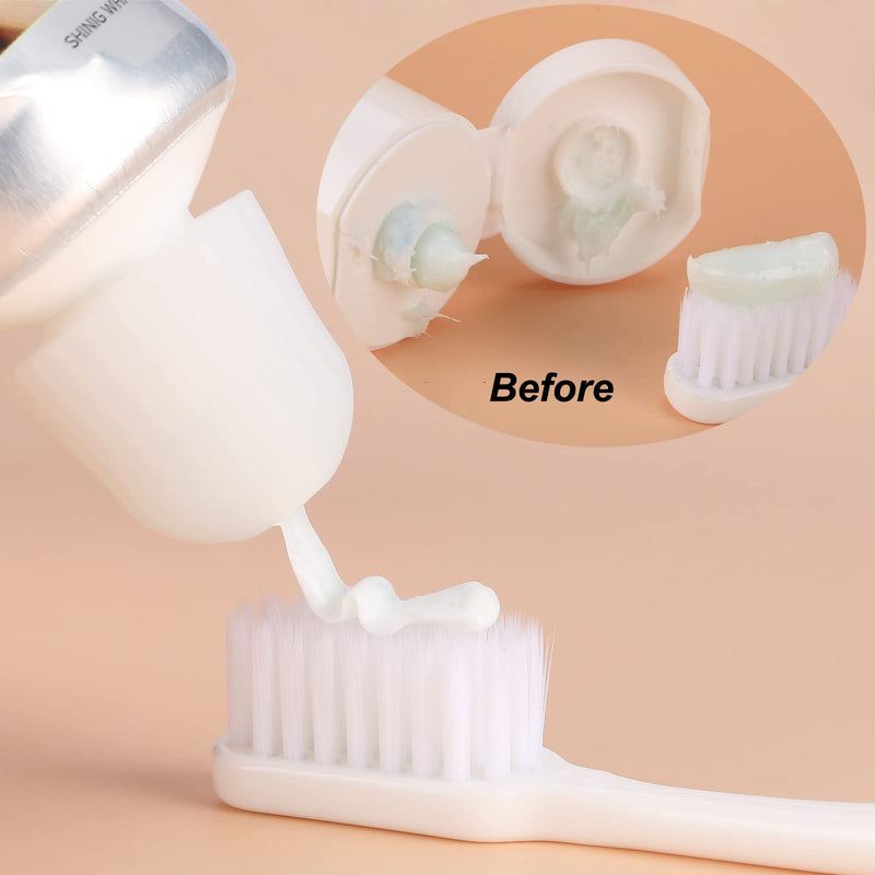 [Australia] - UDQYQ Toothpaste Cap,Self-Closing Toothpaste Cap Pump Dispenser Squeezer for Kids&Adults,No Waste Cap No Mess Toothpaste Dispenser，Toothpaste Saver. (4) 4 