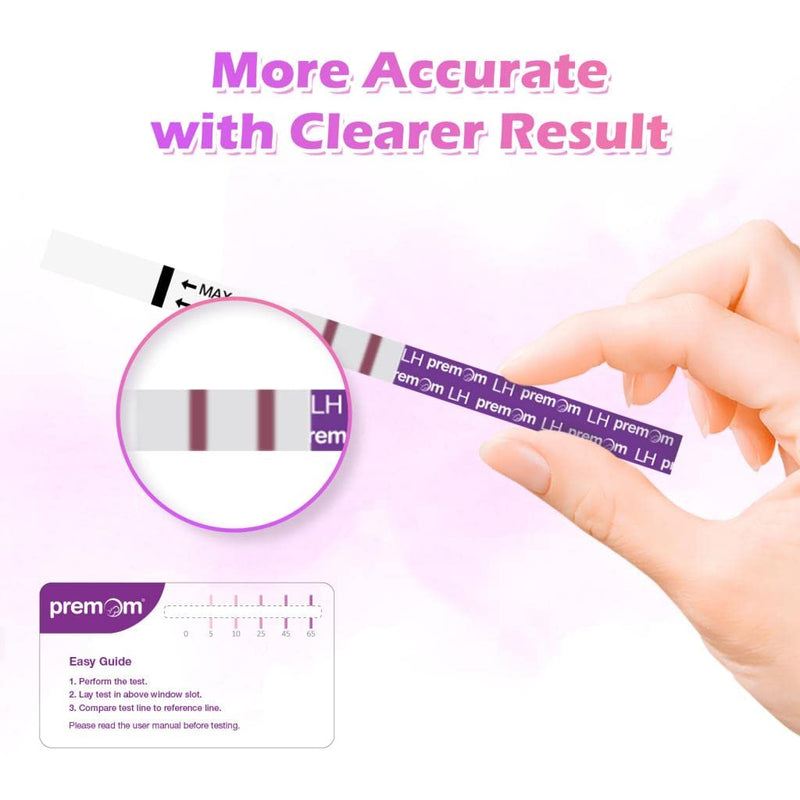 [Australia] - Premom Semi-Quantitative Ovulation Test Strips, Ovulation Predictor Kit with Smart Digital Ovulation Reader APP, Numerical Ovulation Tests, 20 LH Tests 