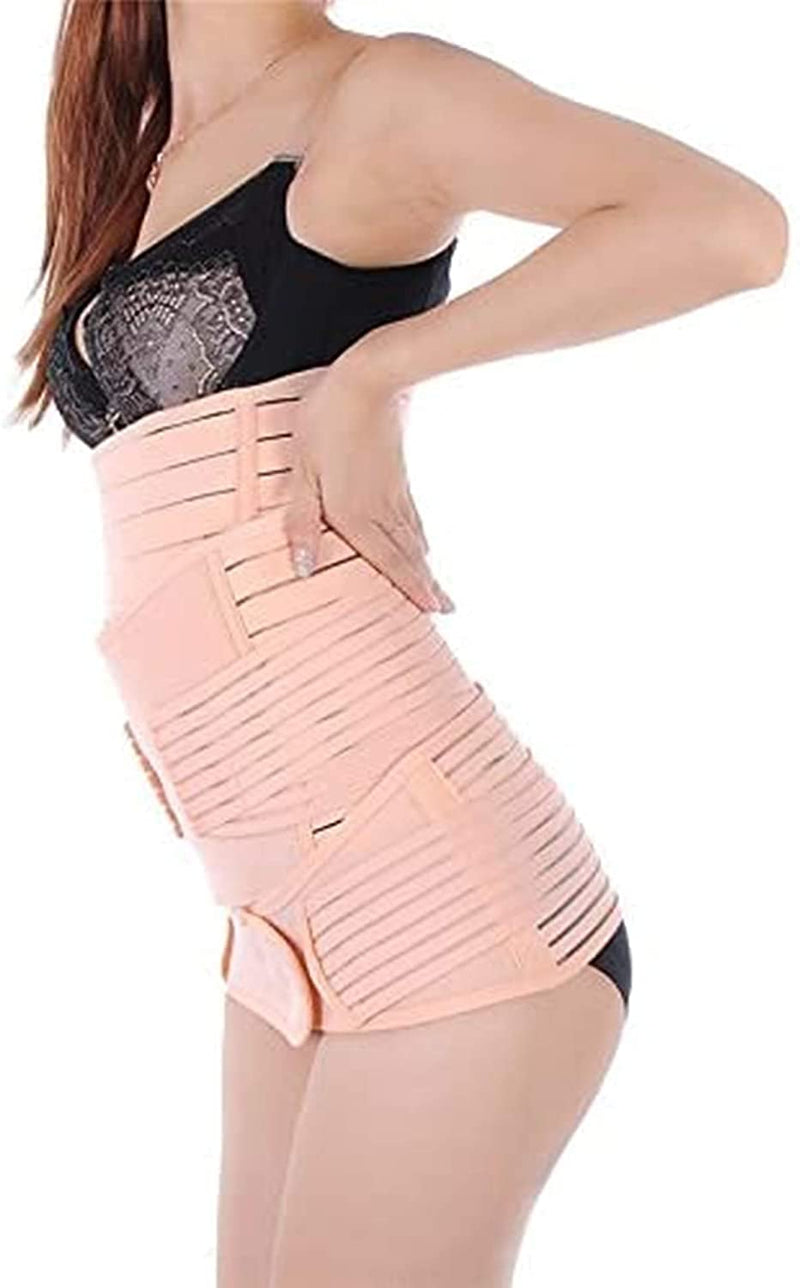 [Australia] - Healthcom 3 in 1 Postpartum Support Recovery Belt Breathable Elastic Adjustable Postpartum Recovery Support Girdle Belly After Birth Belly Band Waist Pelvis Belt Pregnancy Belly Wrap Abdominal Binder Body Shaper Postnatal Shapewear(Size:M) 