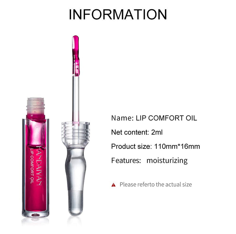 [Australia] - Moisturizing Lipgloss Set 8 Pack Lip Comfort Oil Petansy Transparent Lip Gloss Kit 