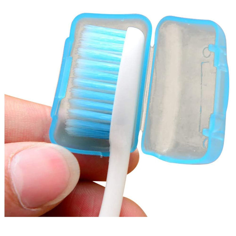 [Australia] - HUPOO Travel Portable Toothbrush Head Covers Toothbrush Protective Case Toothbrush Head Protector Cap Case Camping Brush Cleaner Protect. 5 PCS 