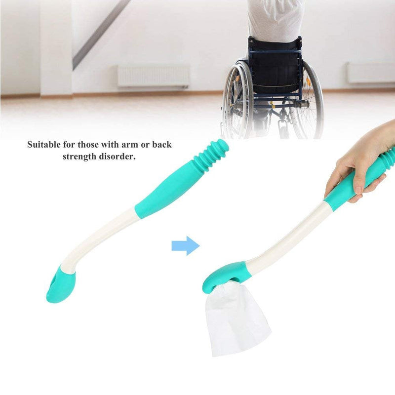 [Australia] - Toilet Aid Easy Wipe, Long Reach Comfort Wipe, Long Handle Reach Comfort Bottom Wiper Holder Toilet Paper Tissue Grip Self Wipe Aid Aid 