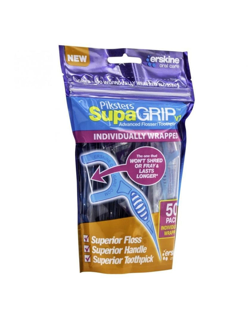 [Australia] - Piksters Monofilament Supagrip Flosser and Toothpick, 50 Count 