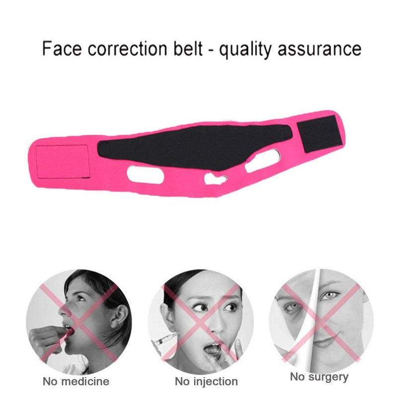 [Australia] - Face Lift Mask Face Slimming Belt Anti Wrinkle Lift V Face Line Face Lifting Slimmer Breathable Chin Lift Band 
