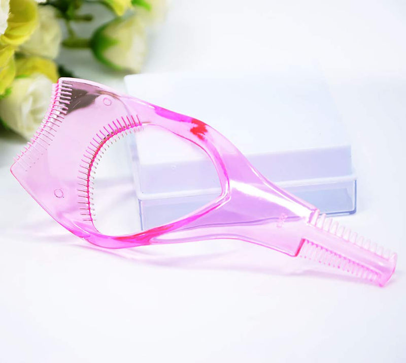 [Australia] - ccHuDE 4 Pcs 3 in 1 Plastic Mascara Applicator Guide Tool Eyelash Comb Cosmetic Tool Makeup Eyelash Tool 