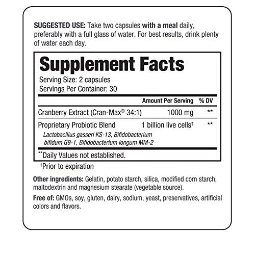 [Australia] - Kyo-Dophilus Cran+ Probiotic, Urinary Tract and Bladder Health*, 60 capsules (Packaging may vary) 