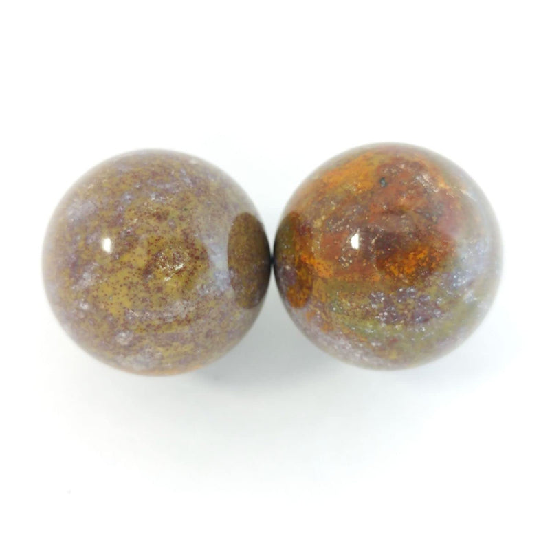 [Australia] - Top Chi Fancy Jasper Baoding Balls for Hand Therapy, Exercise, and Stress Relief (Medium 1.6 Inch) Medium 1.6 Inch 