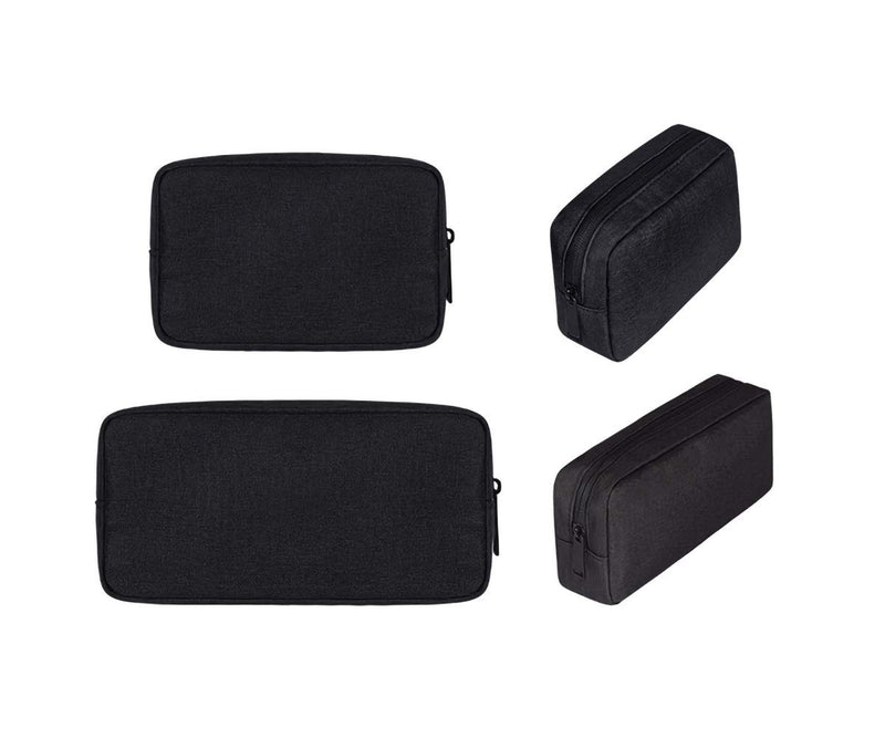 [Australia] - Universal Electronics/Accessories Soft Carrying Case Bag, Durable & Light-Weight,Suitable for Out-Going, Business, Travel and Cosmetics Kit（Black） 