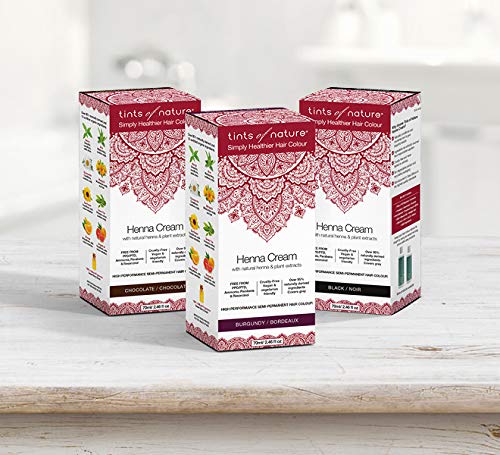 [Australia] - Tints of Nature Henna Cream Hair Colour, Natural and Organic, Semi-Permanent, 1 x 70ml - True Black 70 ml (Pack of 1) 