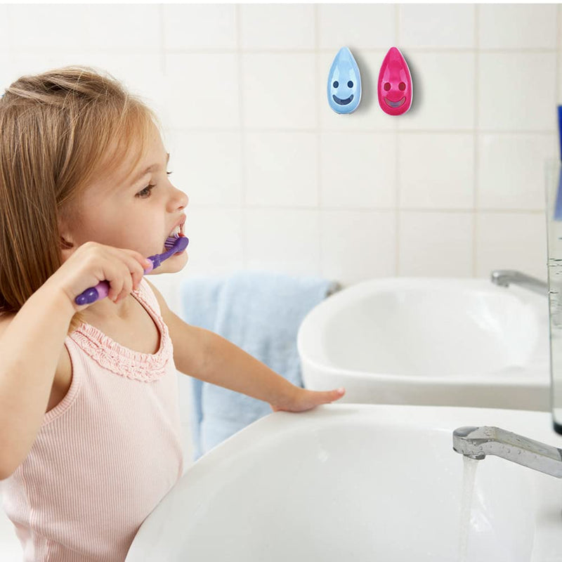 [Australia] - SYNCHAIN Toothbrush Holder Cover, 6pcs Toothbrush Head Cover Case Cap Suction Cup Portable Toothbrush Protector 6 Colors for Family, Kids, Travel 