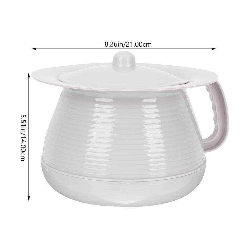 [Australia] - DECHOUS Chamber Pot with Lid and Handle Bedpan Urinal Bottle Urine Pots Potty Pee Bucket Bedside Urinal Plastic Spittoon for Adults Kids 