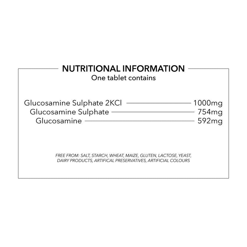[Australia] - Glucosamine Sulphate 1000mg 365 Tablets, 2KCl, Vegetarian, Vegan, 1 Year Supply, Gluten Free, by Transforme 