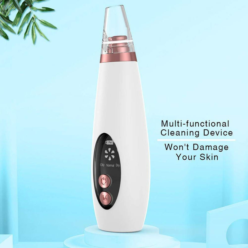 [Australia] - Blackhead Remover Vacuum, Electric Blackhead Removal Tools, Pore Cleaner Extractor Facial Cleaner Suction Tools USB Rechargeable with 6 Replaceable Suction Probes and 3 Cleaning Modes 