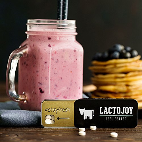 [Australia] - LactoJoy Lactase Tablets | Helps with Lactose Intolerance | Contains 45 Pcs. of Extra-Strength Dose (14,500 FCC) Lactase Enzyme Tablets | 100% Vegan | Supports The Lactose Digestion | Chemical Free 45 Count (Pack of 1) 