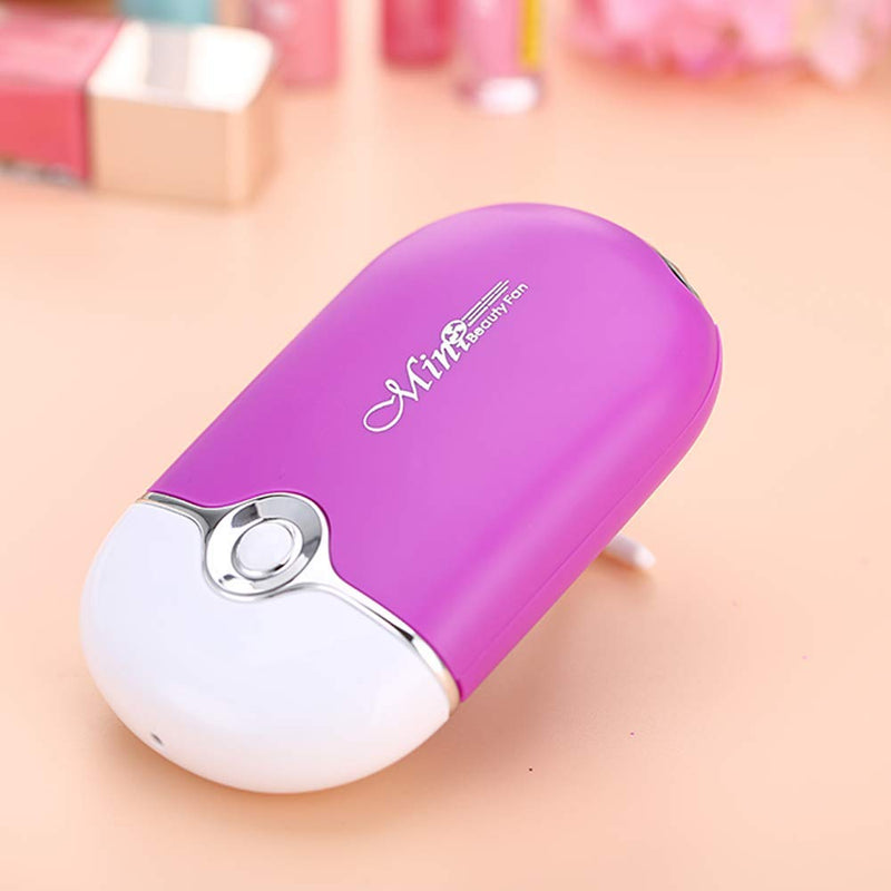 [Australia] - JUMP USB Mini Fan Air Conditioning Blower for Eyelash Extension (Blue/Purple) (Purple) Purple 