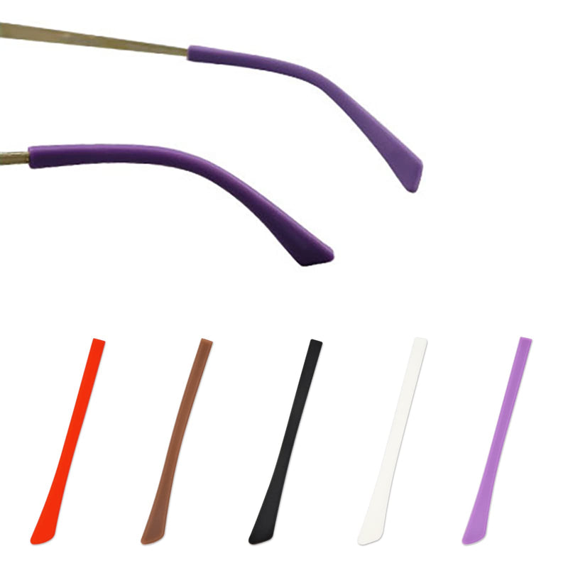 [Australia] - Skyzone Eyeglass End Tips,5 Pairs Silicone Anti-Slip Ear Hook Holder Grip Ear Sock Leg Tubes Eyeglasses Replacement for Metal Thin Sunglasses Eyeglass Legs 