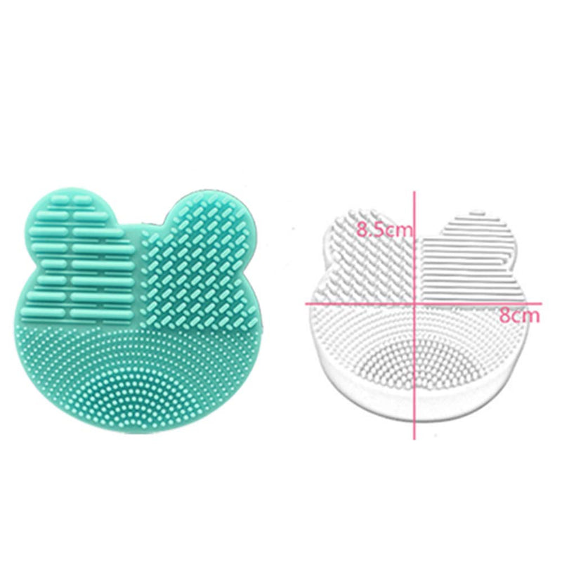 [Australia] - 2-Pack Color Removal Sponge, 2 in 1 Dry Makeup Brush Quick Cleaner Sponge - Brush Cleaning Pad Mat - Portable for Travel (Purple+Mint Green) Purple+Mint Green 