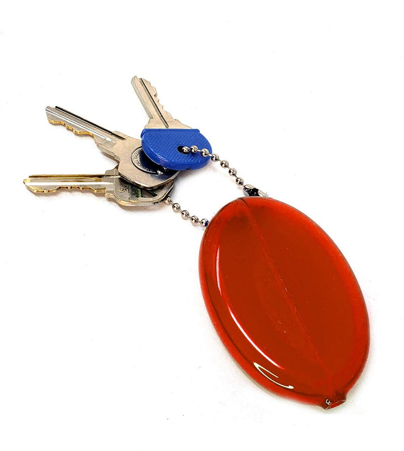 [Australia] - 3 Red Coin Purses | Multi-Purpose Holds Keys & Small items | Made in USA 3 Coin Purses 
