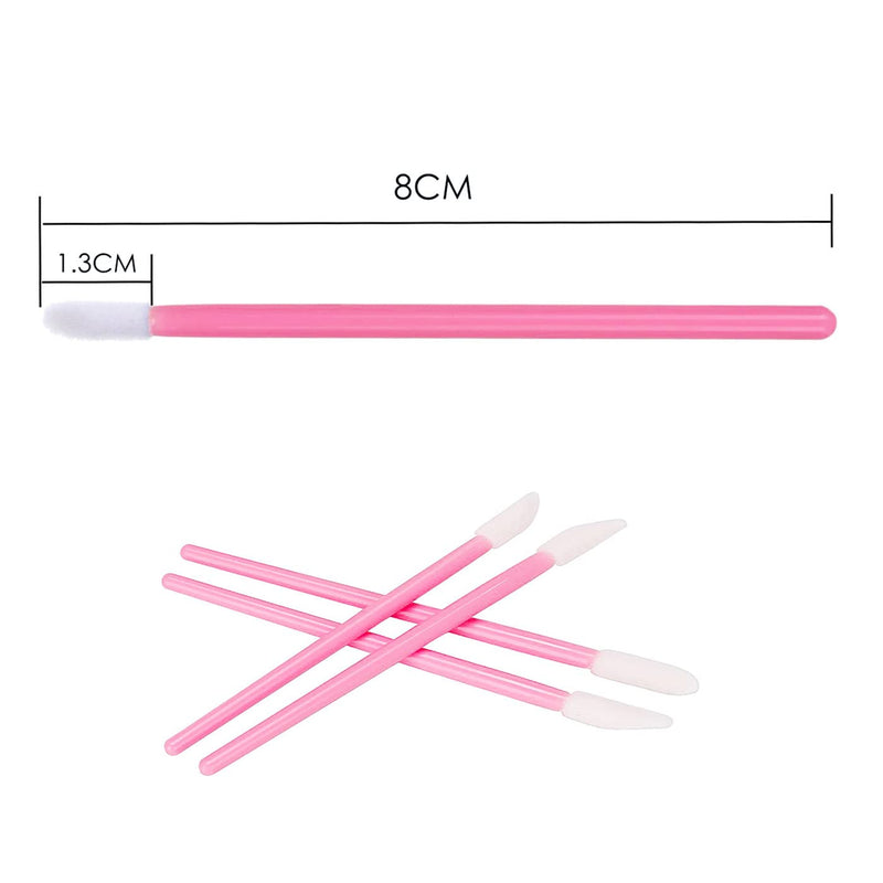 [Australia] - 200 PCS Disposable Lip Brush Wands, Lipstick Applicator Lip Gloss Concealer Brushes 
