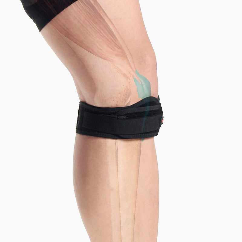 [Australia] - Wide & Soft patella strap knee braces - Decreased muscle fatigue and rapid recovery from the knee pain - Adjustable strap is good for doing any exercise (Right) Right 