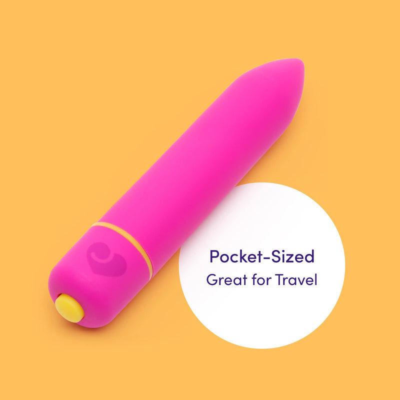 [Australia] - Lovehoney Excite Bullet Vibrator - 3.5 Inch Powerful Mini Vibrator - 10 Function Quiet Bullet Vibrator for Women - Waterproof - Pink 